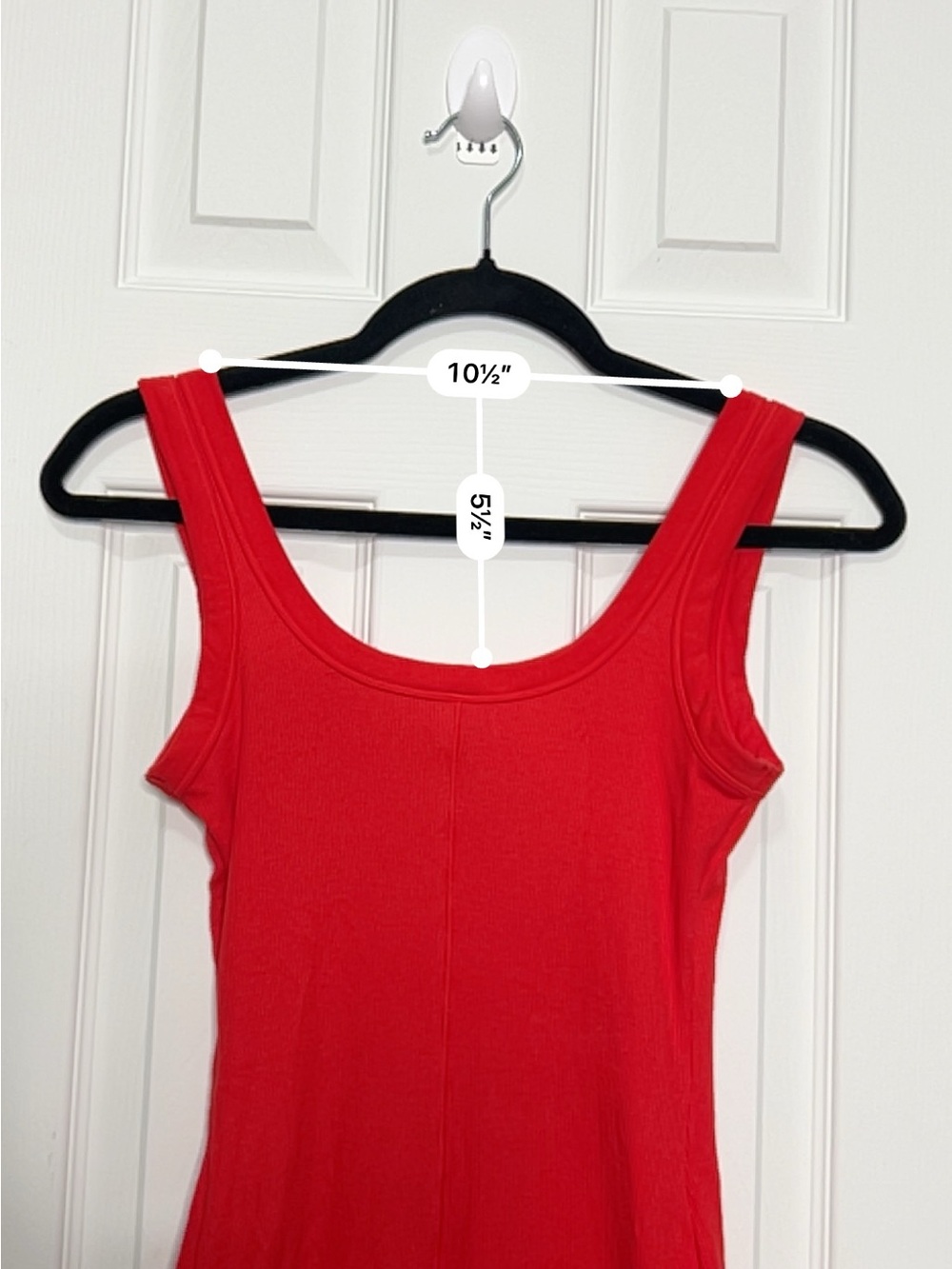SKIMS Red Ribbed Tank Romper Shorts Bodysuit Size S - Picture 9 of 9